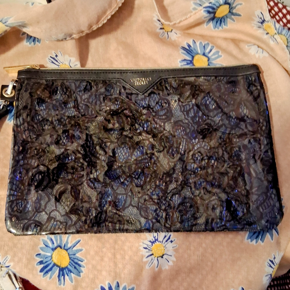 Victoria's Secret Black Lace Clutch